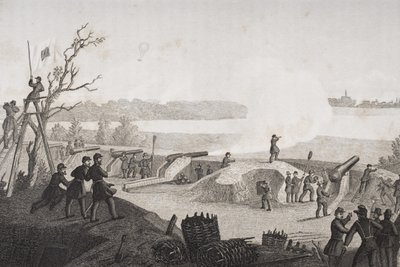 The Siege of Yorktown, Virginia during the American Civil War by Francis Schell